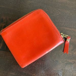 Comme Des Garçon Red leather Wallet
